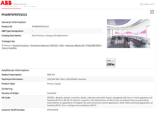 Pezzi di ricambio P-HA-RPS-PEP21013 dello SpA di PHARPSPEP21013 ABB Bailey Dual Chassis pH