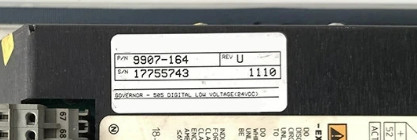 Woodward 9907-164 Digital Governor Turbine Control +24 Vdc alla piattaforma 1 A 505