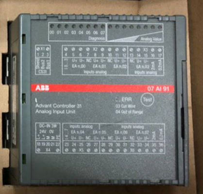 ABB 07AI91 GJR5251600R0202 07AI91 AC31 Modulo di I/O analogo 24 V DC