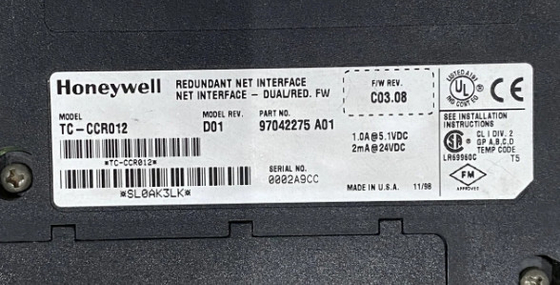TC-CCR012 Modulo interfaccia di rete ridondante Honeywell Disponibile