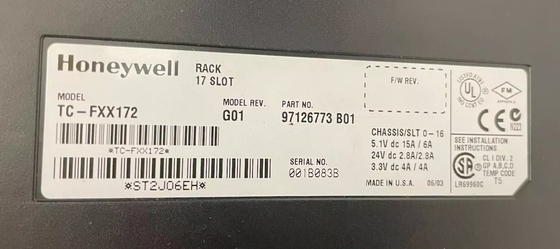 TC-FXX172 Honeywell Experion 17 Scalatura Rack Chassis per parti DCS Nuovo di zecca