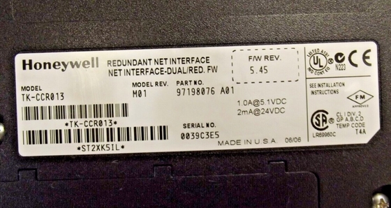 TK-CCR013 Honeywell Redundancy Network Interface Module Nuovo di zecca