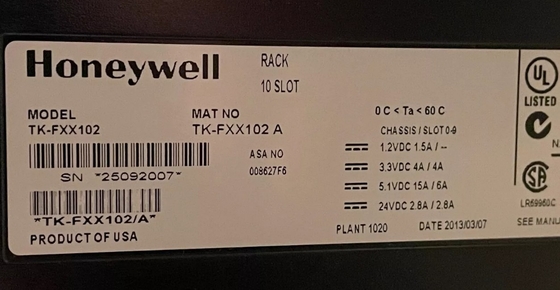TK-FXX102 Honeywell 10 slot rack chassis I/O module PLC module DCS parti