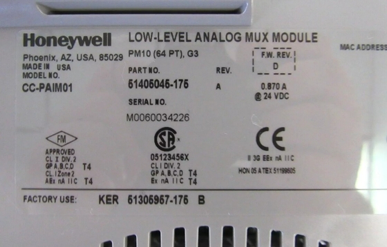 CC-PAIM01 Honeywell Low Level Mux IOTA Module Modulo Mux analogo