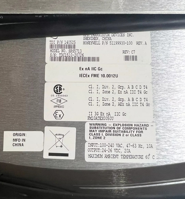 51199930-100 Honeywell sistema di controllo PLC del rack principale di alimentazione