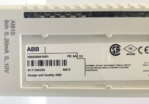 ABB AI810 3BSE008516R1 Modulo di ingresso analogo 8 canali Modulo PLC 800XA
