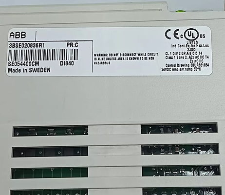 ABB DI840 3BSE020836R1 Input digitale 24V S/R Modulo a 16 canali per S800 I/O
