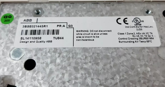 ABB TU844 3BSE021445R1 Unità di terminazione del modulo ridondante DCS Parts PLC Module