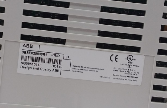 ABB DO840 3BSE020838R1 Modulo di uscita digitale 24V S/R Modulo di I/O S800 a 16 canali