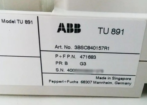 ABB TU891 3BSC840157R1 Unità di montaggio terminale PLC Modulo in stock