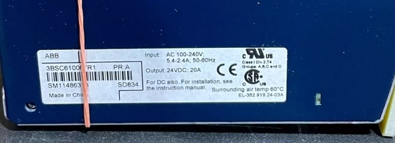 ABB SD834 3BSC610067R1 alimentazione S800 modulo I/O DCS parti in magazzino