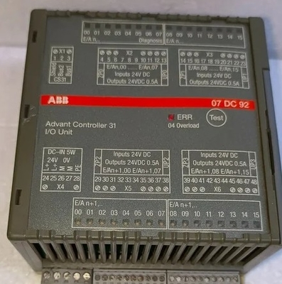 ABB 07DC92 GJR5252200R0101 PLC di automazione distribuita con modulo di I/O digitale