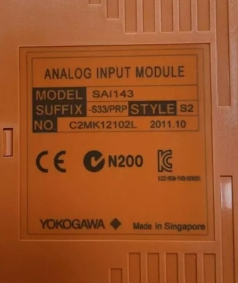 SAI143-S33 YOKOGAWA Modulo di ingresso/uscita analogico (per FIO) Unità di controllo della sicurezza e unità di nodo di sicurezza