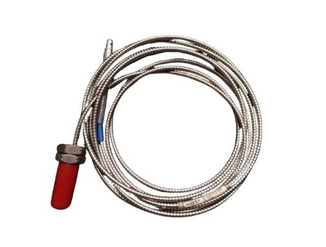 PR6424/010-100 EPRO M18 x 1,5 con tubo di protezione metallica 40 mm lunghezza manica