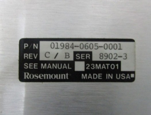 01984-0605-0001 Emerson MUX MODULO di alimentazione ad alta tensione