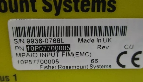 10P57700005 Emerson Interface Board Input analogo 16 punto 4-20 mA