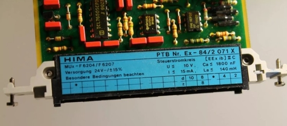 F6204 Modulo HIMA PLC Migliorare l'efficienza Controller Modulo di alimentazione del sistema
