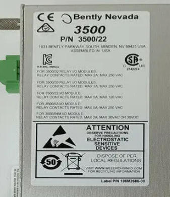 Bently Nevada 3500/22M 146031-01 Interfaccia di dati transitori