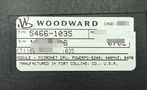 5466-1035 Modulo CPU per micronet di Woodward con interfacce di comunicazione multiple e configurazione semplice o ridondante