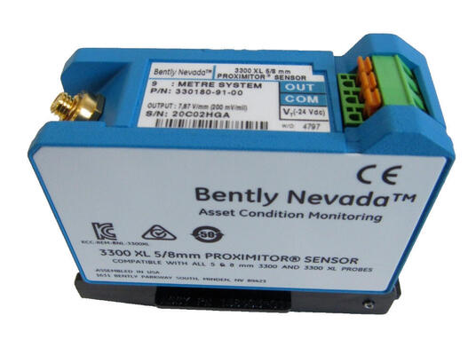 Bently Nevada 330180-91-00 3300 XL Proximitor Sensor per misurazione senza contatto nel sistema di sensori di corrente di Eddy