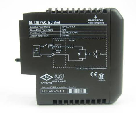 Modulo di uscita analogica KJ3221X1-BA1 EMERSON HART per sistema DeltaV DCS.