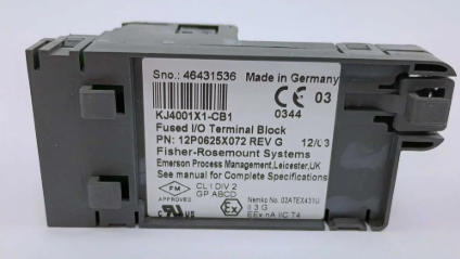 KJ4001X1-CB1 EMERSON Fused I/O Terminal Block per DeltaV DCS