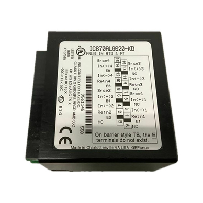 L'entrata analogica di RTD di Manica di controllo di campo di IC670ALG620 GE Fanuc GE 4 ha isolato 3 il cavo General Electric