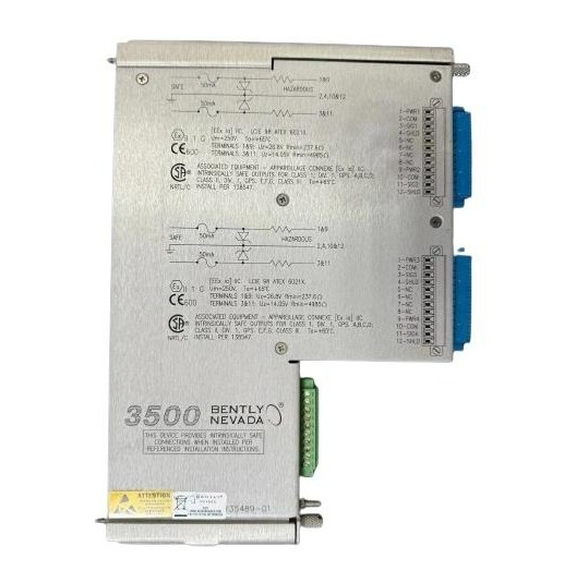 3500/42M-05-00 135489-02 Bently Nevada I/O Module con barriere interne Terminazioni interne 2 X Prox/Accel